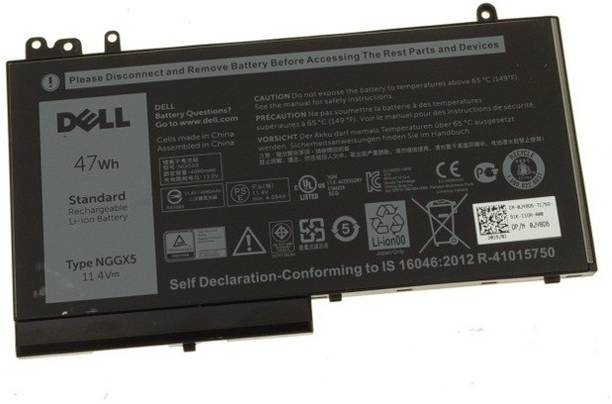 DELL OEM Latitude E5470 / E5270 / E5570 3-cell 47Wh Original Laptop Battery - NGGX5 3 Cell Laptop Battery