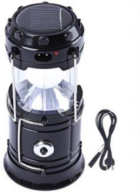 KASHUJ Bulb Mini Fan Camping Lamp Blue Plastic Hanging Lantern Sola Solar Light Set