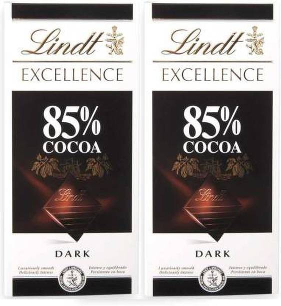 लिंड Excellence 85% Cocoa 100g Bar (Pack of 2) Bars (2 x 100 g) बार