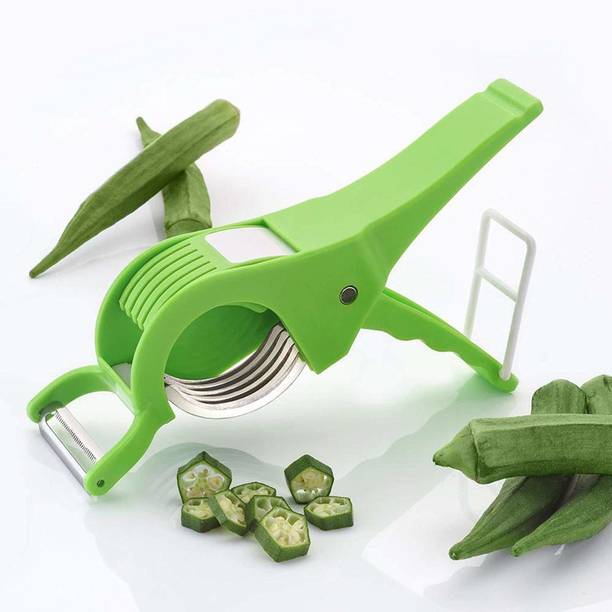 EMPIRE TRADE 2 in 1 Vegetable Cutter With Peeler with Lock System vegetable Slicer Straight Peeler
