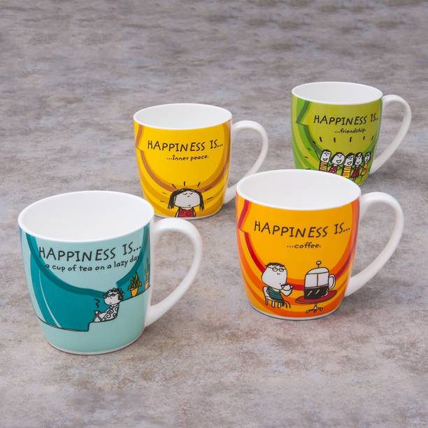 CLAY CRAFT HS-CM-ALTON-4PC Ceramic Coffee Mug