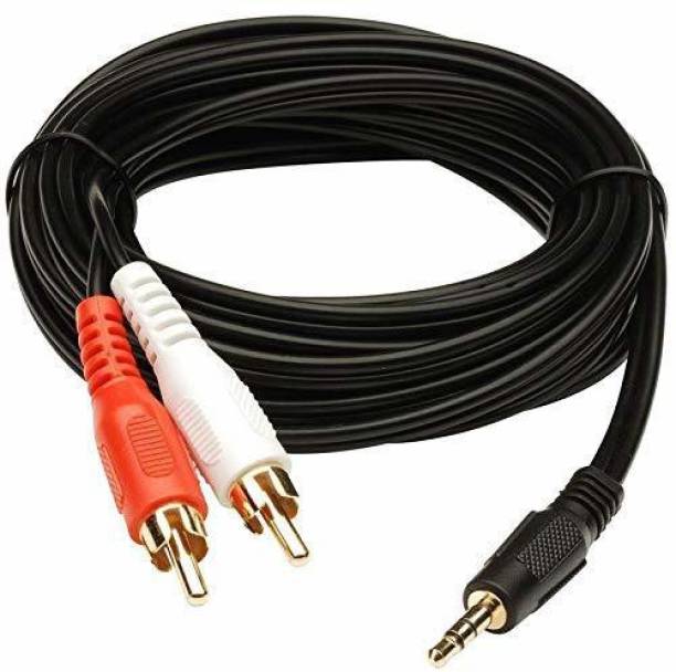 Sage  TV-out Cable 3.5 mm Jack Stereo Amplifier Connect TV-Out Speaker 2 RCA Male Cable