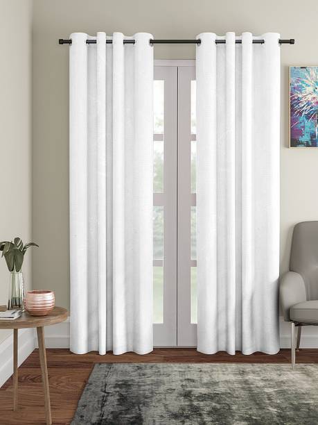 Cortina 270 cm (9 ft) Polyester Room Darkening Long Door Curtain (Pack Of 2)