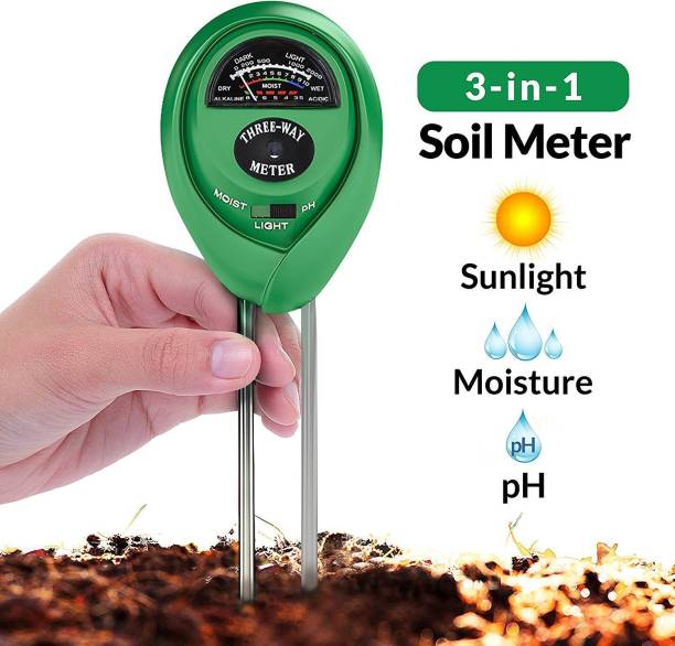 Divinext 3-in-1 Soil Moisture Light PH Meter for Plant Garden Agricultural Field Analogue Soil PH Meter