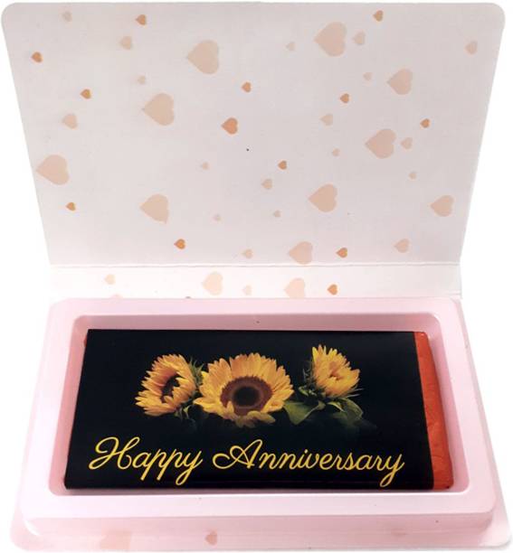 Kinoki Anniversary Chocolate Bar in Book Shape Box gift box. Bar Gift Pack