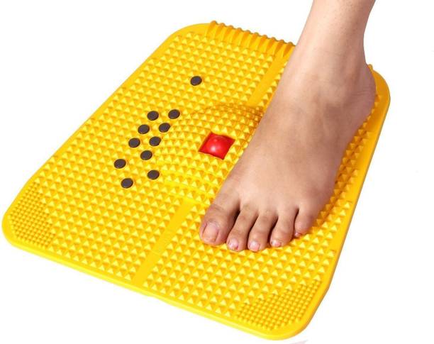 Sawariyae Acupressure Mat Relieve Stress Pain Acupuncture Massager (Yellow) Yellow 6 mm Accupressure Mat ACUPRESSURE MAT Massager