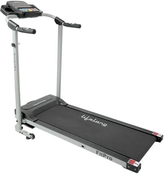 Lifelong LLTM81 Fit Pro 2.0 HP, with Heart Rate Sensor Foldable Motorised Treadmill (Max Weight:90 kg)