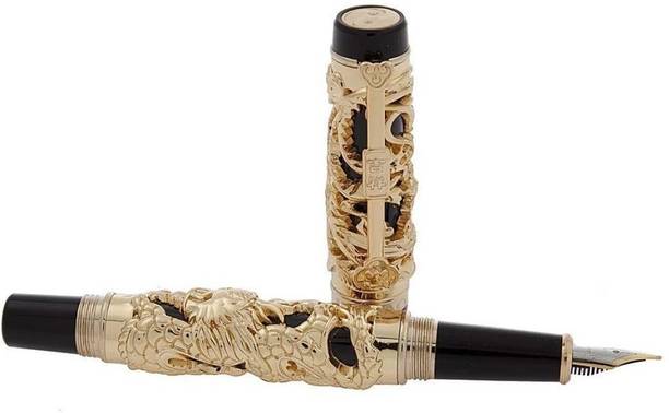 SMART WORLD LUXURY Royal Series Jinhao Special Carving in gold metal on Fountain Pen