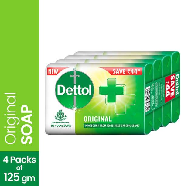 Dettol Original Soap - Pack of 4 (125 gm each)
