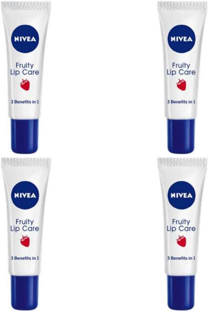 NIVEA Fruity Lip Care #4 (With 2 Milk Delight Face Wash 8ml) Fruit