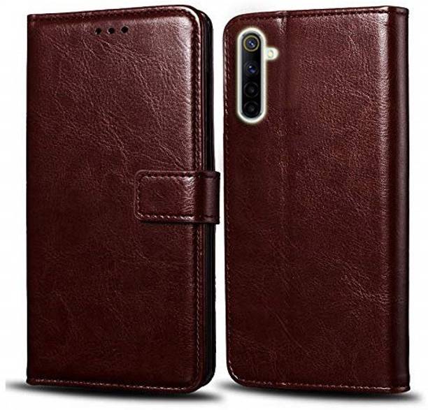 Krofty Flip Cover for Realme 6, Realme 6i