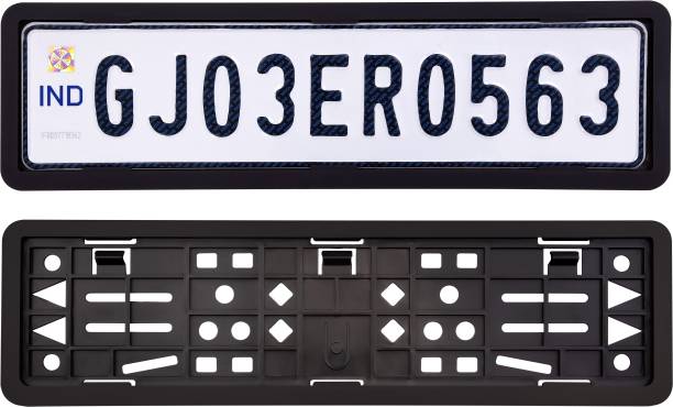 Crezza Car High Security Number Plates Frame Holder Universal for all Car Models. Car Number Plate