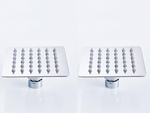 कमल Rain Shower Ultra Slim Square 4x4 Inch 100mm (Set of 2) (Only Showerhead) शावर हैड