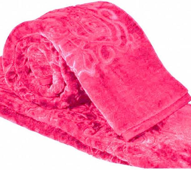 AUBORON Self Design Double Mink Blanket for  Heavy Winter