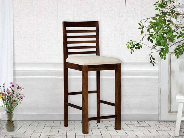 Shagun Arts HEXA Sheesham Wood One Bar Chair/ Bar Stool/ Kitchen Stool For Bar & Kitchen | Solid Wood Bar Chair