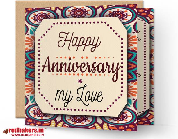 redbakers.in Happy Anniversary My Love Greeting Card Greeting Card