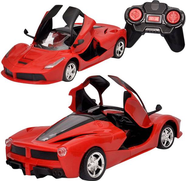 Kidz N Toys Remote Control Car with Opening Doors Rechargeable Ferrari Design