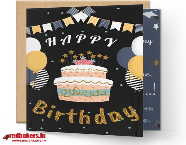 redbakers.in Happy BIrthday Beautiful Growth Greeting Card Greeting Card