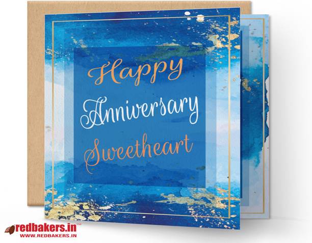 redbakers.in Happy Anniversary Sweetheart Greeting Card Greeting Card