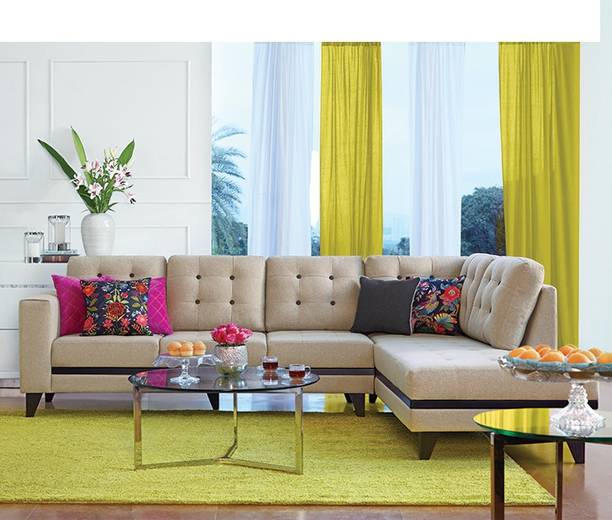 Hometown Lounger Fabric 4 Seater  Sofa