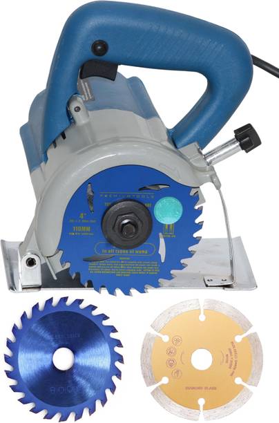 Digital Craft Multi-function Electric Wood Metal Marble Tile Brick Cutter Saw 1200W 110mm 220V High Power Adjustable Angle And Depth With 4"Inch Marble & Wood Handheld Tile Cutter