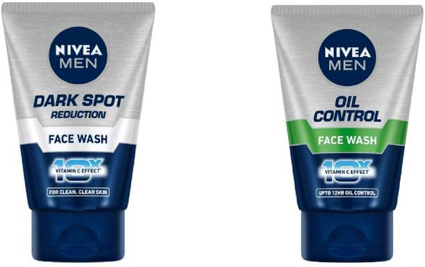Nivea Men Men Dark Spot Reduction  50 ml & Oil Control  50 ml (Pack of 2) #34 Face Wash