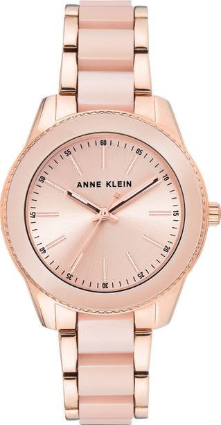 Anne Klein Pink Dial Pink & Rose Gold MetalStrap Analog Watch - For Women AKB4066BKST,NEAK3214LPRG,NTAK3214LPRG