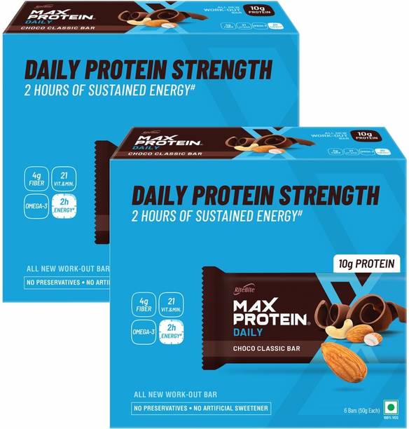 RiteBite Max Protein Daily Choco Classic Bars Box