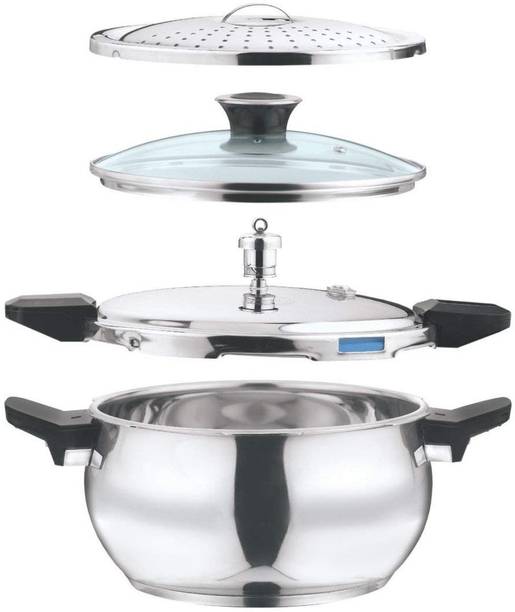 VINOD MAGIC COOKER 3.5 L Outer Lid Induction Bottom Pressure Cooker