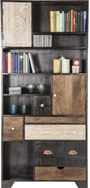 THE ATTIC Solid Wood Close Book Shelf