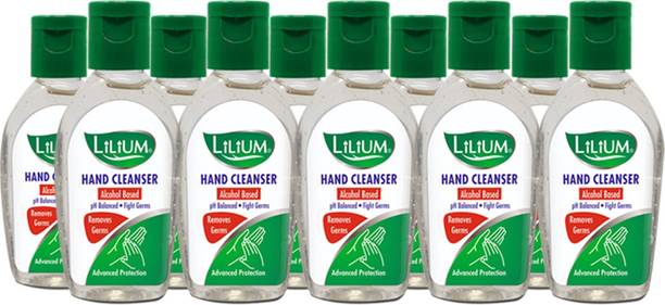 LILIUM Hand Cleanser 50ml, Alcohol Based, PH Balanced, Fight Germs, Remove Germs Hand Wash Bottle