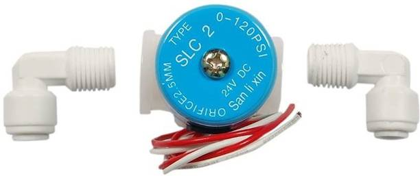 Skibbly Plastic Solenoid Valve for Water Purifier With 2 Connector Ball Valves