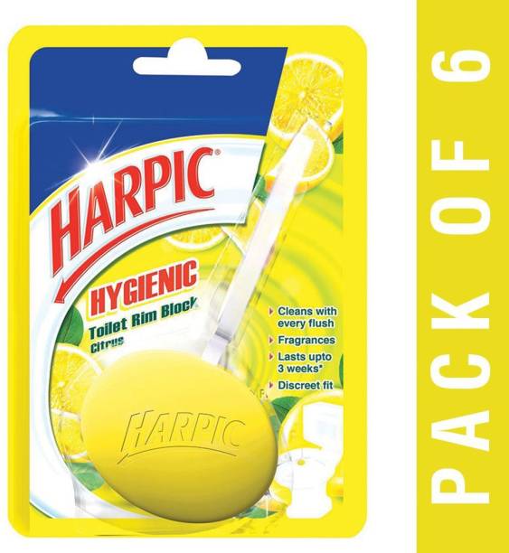 Harpic Hygienic ( 26 g ,Pack of 6) Citrus Rim Block