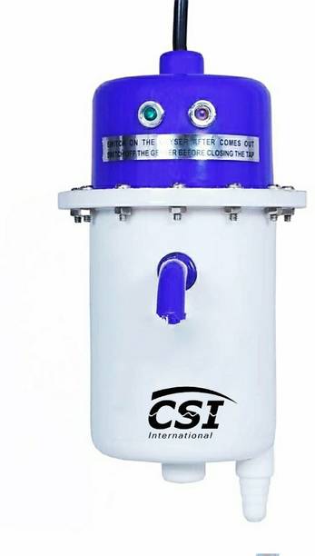 CSI INTERNATIONAL 1 L Instant Water Geyser (Instant Water Geyser, Water Heater, Portable Water Heater, Geysers Made of First Class Plastic, 3kw copper aliments red 1 L Instant Water Geyser