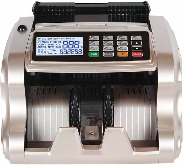 Drop2Kart Bank-Grade Bill Counter - Automatic Mix Value Counting, UV/MG/MT/IR Japanese CMOS Image Sensors, External Display, 1-Yr. After Sales Service Note Counting Machine