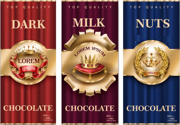Kinoki Gift Set of 3 Premium Chocolate Bars Bar Gift Pack