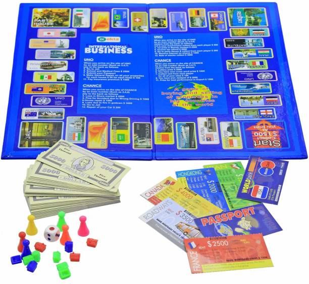 Kids creation International Business Game with Folding Board Game Set for Kids and Adults,Game for Time Pass Party & Fun Games Board Game