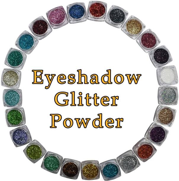 VOZWA Multicolor Eyeshadow Glitter Powder (Eyes + Face + Body) 25 pcs 25 ml