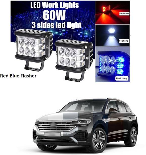 PECUNIA Blue, Red LED Vehicle Mirror Light