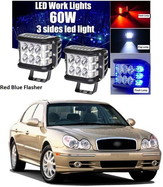 PECUNIA Blue, Red LED Vehicle Mirror Light