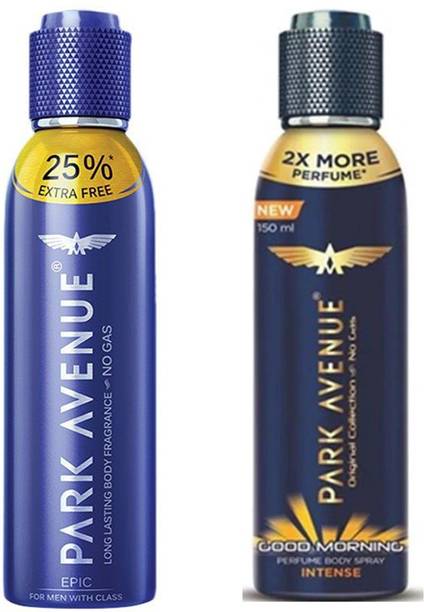 PARK AVENUE EPIC DEODORANT BODY SPRAY FOR MEN 150 ML + INTENSE GO