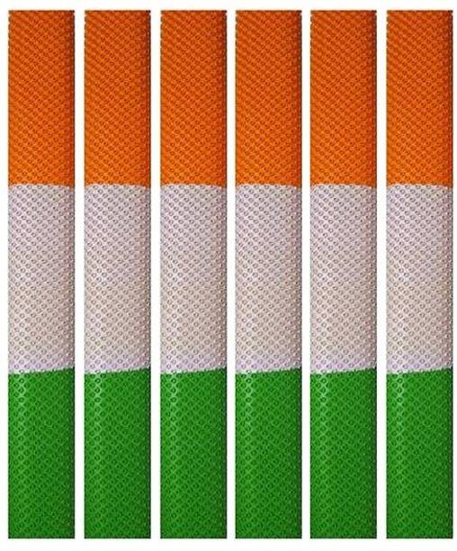 Y2M Pack of 6 Cricket Bat Tri-Colour Grip ( Indian Tiranga Grip ) Diamond
