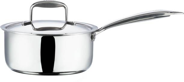 VINOD Platinum Triply Sauce Pan 20 cm diameter with Lid 3 L capac