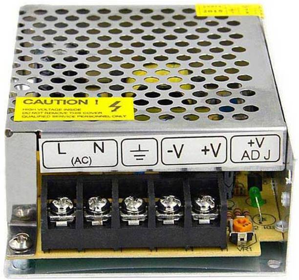 DHRUV-PRO Led Indicator 24 Volt / 3 Amp DC Output Power Supply Metal Case Type Power Supply Adaptor AC Input 100/240vAC 72 Watts Computer PSU with 3 SATA Cables