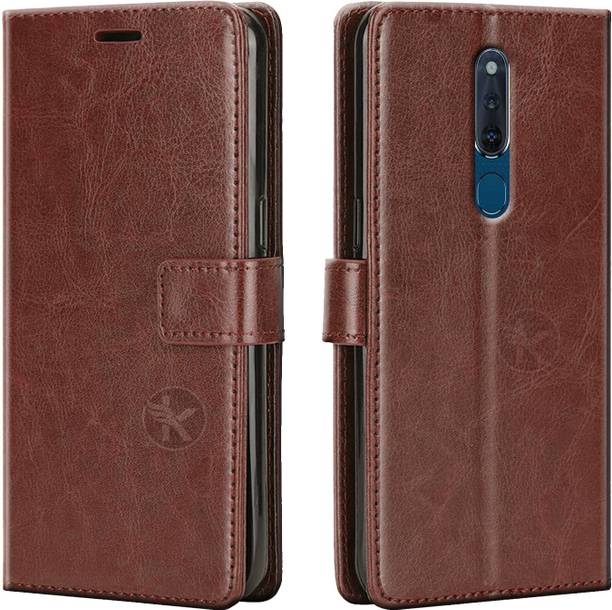 Kreatick Flip Cover for Oppo F11 Pro - Vintage Flip Wallet Back Case Cover [Artitifial Leather] [Handcrafted]