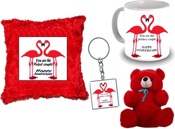 AMKK Cushion, Mug, Keychain, Soft Toy Gift Set