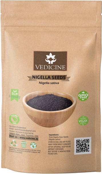 VEDICINE Premium Quality Black Nigella Seeds (Kalonji Seeds) Black Cumin (Nigella Sativa)