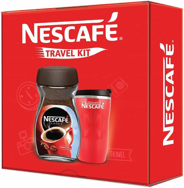 Nescafe Classic Travel Kit with Jar Inside Instant Coffee (200 g)