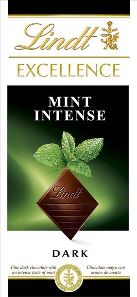 LINDT Excellence Bar, Mint Intense, 100g Bars