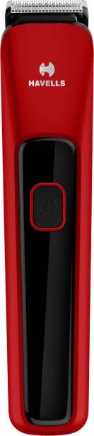 HAVELLS BT5111C Cordless Beard Trimmer with Comb (Black & Red) Trimmer 45 min  Runtime 5 Length Settings